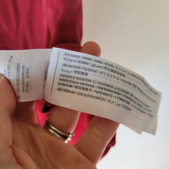 Abercrombie & Fitch Side Knot Detail Pink Dress Small Mini - Picture 3 of 6